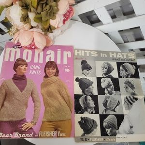 Lot of 2 vintage Fleisher Knitting Magazines